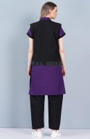 Housekeeping Outfit Half Sleeves Black And Blue Wear Manufacturers, Suppliers in Tamil Nadu