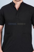 Mandarin collar Black scrub Unisex Manufacturers, Suppliers in Tamil Nadu