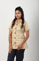 Beige Nurse Wear Comfortable Polycotton Short Sleeves Manufacturers, Suppliers in Tamil Nadu