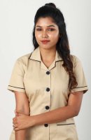 Beige Nurse Wear Comfortable Polycotton Short Sleeves Manufacturers, Suppliers in Tamil Nadu