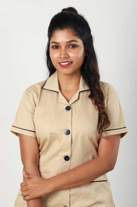 Beige Nurse Wear Comfortable Polycotton Short Sleeves Manufacturers, Suppliers in Tamil Nadu