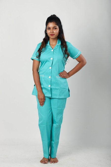 Pista Sky Blue Lightweight Uniform with Side Vent Hem Manufacturers, Suppliers in Tamil Nadu