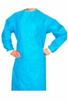 AAMI Level 3 Disposable Non-Woven Gown - Blue, Standard Performance, Non-Sterile, Unisex, S,M,L Sizes, 200 per Box for Hospital Use - Made in India Manufacturers, Suppliers in Tamil Nadu