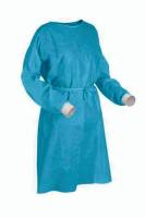 AAMI Level 3 Disposable Non-Woven Gown - Blue, Standard Performance, Non-Sterile, Unisex, S,M,L Sizes, 200 per Box for Hospital Use - Made in India Manufacturers, Suppliers in Tamil Nadu