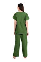 Black Green Y-Crossover Medical Scrubs Set Six Pockets Manufacturers, Suppliers in Tamil Nadu