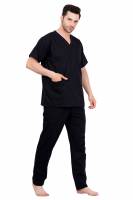 Black Polycotton Scrubs - V Neck, Short Raglan Sleeves, 4 Pockets, Full Elastic Drawstring Pant, Double Stitch Detail, Sizes S-XXXL, 0.51 kg Manufacturers, Suppliers in Tamil Nadu