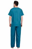 Bluish Green Polycotton Scrubs - V Neck, Short Raglan Sleeves, 4 Pockets, Full Elastic Drawstring Pant, Double Stitch Durability, Sizes S-XXXL, 0.51 kg Manufacturers, Suppliers in Tamil Nadu