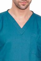 Bluish Green Polycotton Scrubs - V Neck, Short Raglan Sleeves, 4 Pockets, Full Elastic Drawstring Pant, Double Stitch Durability, Sizes S-XXXL, 0.51 kg Manufacturers, Suppliers in Tamil Nadu
