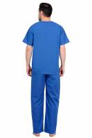 Bright Blue Polycotton Scrubs - V Neck, Short Raglan Sleeves, 4 Pockets, Full Elastic Drawstring Pant, Double Stitch Detail, Sizes S XXXL, 0.51 kg Manufacturers, Suppliers in Tamil Nadu
