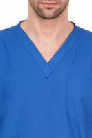 Bright Blue Polycotton Scrubs - V Neck, Short Raglan Sleeves, 4 Pockets, Full Elastic Drawstring Pant, Double Stitch Detail, Sizes S XXXL, 0.51 kg Manufacturers, Suppliers in Tamil Nadu