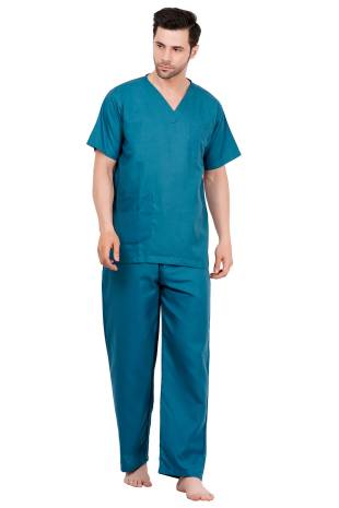Comfortable Bluish Green Hospital Workwear Scrubs Set Manufacturers, Suppliers in Tamil Nadu