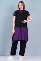 Comfortable Housekeeping Uniform Half Sleeves Black and Blue, Long Wear Manufacturers, Suppliers in Tamil Nadu