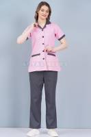 Cotton Pink Nurse Wear for Women Hospital Staff Uniform Manufacturers, Suppliers in Tamil Nadu