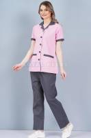 Cotton Pink Nurse Wear for Women Hospital Staff Uniform Manufacturers, Suppliers in Tamil Nadu