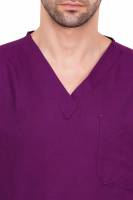 Dark Purple Polycotton Scrubs - V Neck, Short Raglan Sleeves, 4 Pockets, Full Elastic Drawstring Pant, Double Stitch Durability, Sizes S-XXXL, 0.51 kg Manufacturers, Suppliers in Tamil Nadu