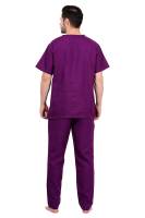 Dark Purple Short Sleeve Medical Scrubs Workwear Set Manufacturers, Suppliers in Tamil Nadu