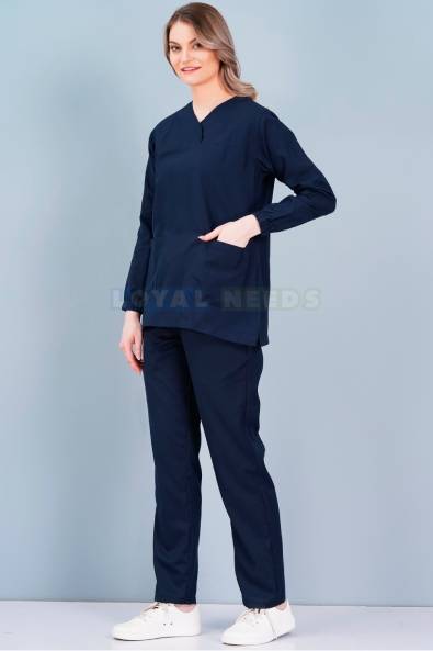 Full Sleeve Nurse Wear – Plain Cotton with Collar Neck Manufacturers, Suppliers in Bhubaneswar