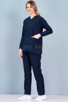 Full Sleeve Nurse Wear – Plain Cotton with Collar Neck Manufacturers, Suppliers in Tamil Nadu