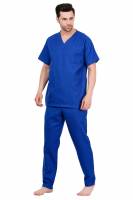 Galaxy Blue Polycotton Scrubs - V Neck, Short Raglan Sleeves, 4 Pockets, Full Elastic Drawstring Pant, Double Stitch Durability, Sizes S-XXXL, 0.51 kg Manufacturers, Suppliers in Tamil Nadu