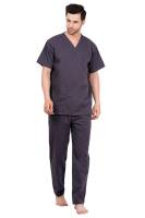 Grey Medical Scrub Set with V-Neck Design Manufacturers, Suppliers in Tamil Nadu