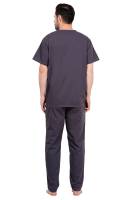Grey Medical Scrub Set with V-Neck Design Manufacturers, Suppliers in Tamil Nadu