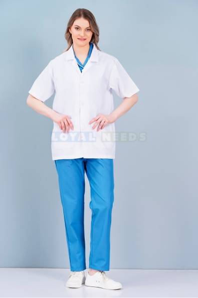 Half Sleeve White Doctor Coat – Cotton Fabric, Machine Washable Manufacturers, Suppliers in Thiruvananthapuram