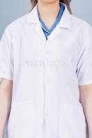 Half Sleeve White Doctor Coat – Cotton Fabric Manufacturers, Suppliers in Tamil Nadu