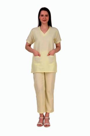 Hospital OT Room Dress Yellow Medium Size
