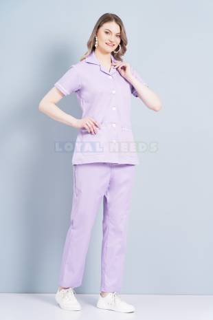 Hospital Scrubs for Women Plain Cotton Half Sleeves