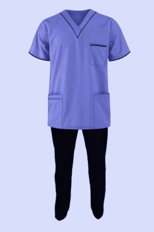 Hospital Staff Cotton Set in White and Blue  Manufacturers, Suppliers in Tamil Nadu