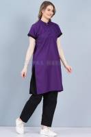 Housekeeping Uniform Black-Purple Half Sleeves Wear Manufacturers, Suppliers in Tamil Nadu