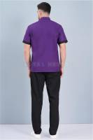 Housekeeping Uniform in Purple Cotton Half Sleeves Manufacturers, Suppliers in Tamil Nadu