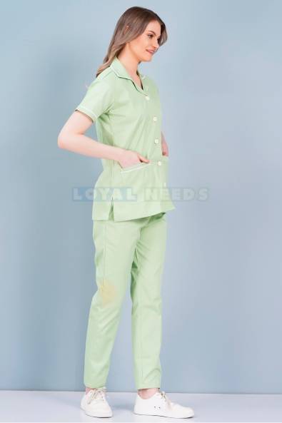 Hygienic Housekeeping Uniform –  Green Half Sleeves, Machine Washable Manufacturers, Suppliers in Kerala