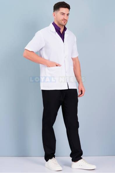 Loyal Needs Unisex White Doctor Coat – Terricot Fabric, 4 Button Closure Manufacturers, Suppliers in Goa