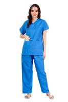 Medical Work Scrubs Ocean Blue Y-Crossover Design Manufacturers, Suppliers in Tamil Nadu