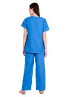 Medical Work Scrubs Ocean Blue Y-Crossover Design Manufacturers, Suppliers in Tamil Nadu