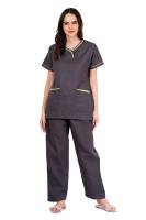 Medical Workwear Scrubs Grey Green with Six Pockets Manufacturers, Suppliers in Tamil Nadu