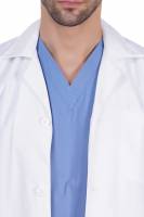 Mens White Doctor Coat – Full Set-In Sleeves, Classic Fit, Two Patch Pockets, Polycotton Fabric Manufacturers, Suppliers in Tamil Nadu