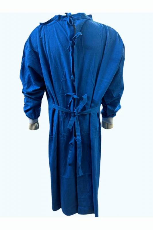 Non-Disposable Cotton Surgical Gown - Sea Green and Blue, Breathable with Adjustable Ties, Ergonomic Design for Unrestricted Movement, Protection Against Fluids and Contaminants Manufacturers, Suppliers in Dispur