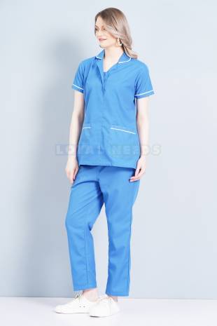 Nurse Wear Cotton Uniform Half Sleeves Hospital Use in Tamil Nadu