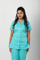 Nurse Wear – Pista Green Polycotton Set, Short Sleeves, Breathable Fabric Manufacturers, Suppliers in Tamil Nadu