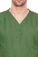 Olive Green Polycotton Scrubs - V Neck, Short Raglan Sleeves, 4 Pockets, Full Elastic Drawstring Pant, Double Stitch Durability, Sizes S-XXXL, 0.51 kg Manufacturers, Suppliers in Tamil Nadu