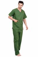 Olive Green Polycotton Scrubs - V Neck, Short Raglan Sleeves, 4 Pockets, Full Elastic Drawstring Pant, Double Stitch Durability, Sizes S-XXXL, 0.51 kg Manufacturers, Suppliers in Tamil Nadu