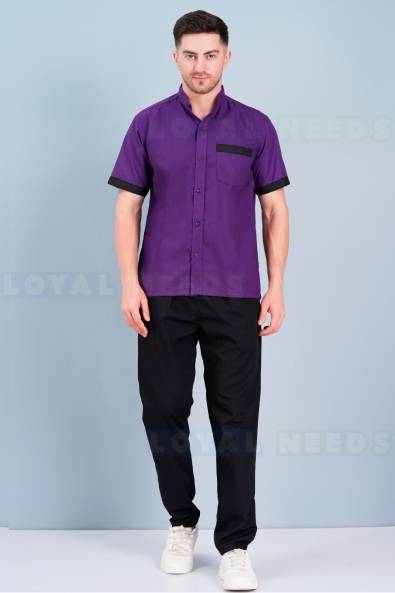 Professional Blue Housekeeping Uniform – Unisex, Half Sleeves, Cotton Fabric Manufacturers, Suppliers in Bhubaneswar