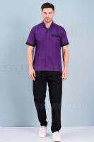 Professional Blue Housekeeping Uniform – Unisex, Half Sleeves, Cotton Fabric Manufacturers, Suppliers in Tamil Nadu