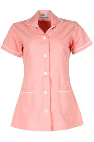 Pure Cotton Half Sleeves Peach Nurse Top for Women