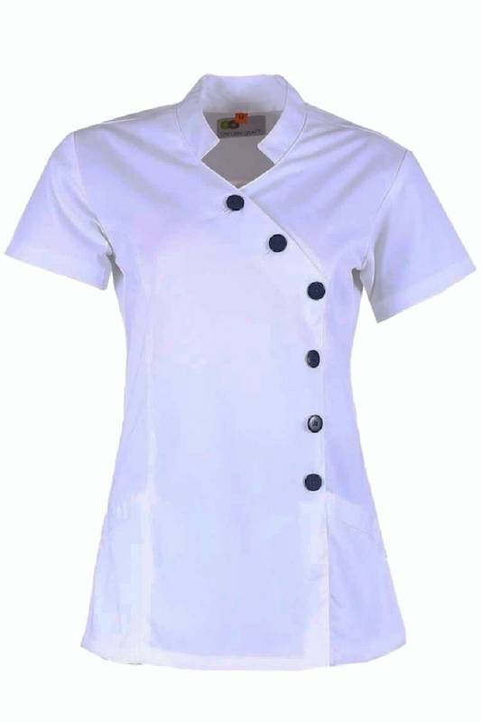 Pure Cotton Nurse Top for Women – White and Sky Blue, Half Sleeves (S to XXL) Manufacturers, Suppliers in Tamil Nadu