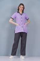 Purple Cotton Nurse Dress for Female Hospital Staff Manufacturers, Suppliers in Tamil Nadu