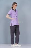 Purple Cotton Nurse Dress for Female Hospital Staff Manufacturers, Suppliers in Tamil Nadu