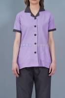 Purple Cotton Nurse Dress for Female Hospital Staff Manufacturers, Suppliers in Tamil Nadu